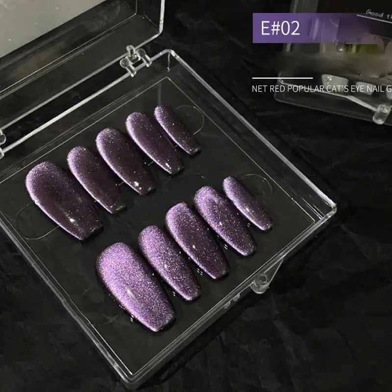 10ml 9D Laser Cat Magnetic Gel Nail Polish Diamond Glitter Cat Eye Gel Soak Off