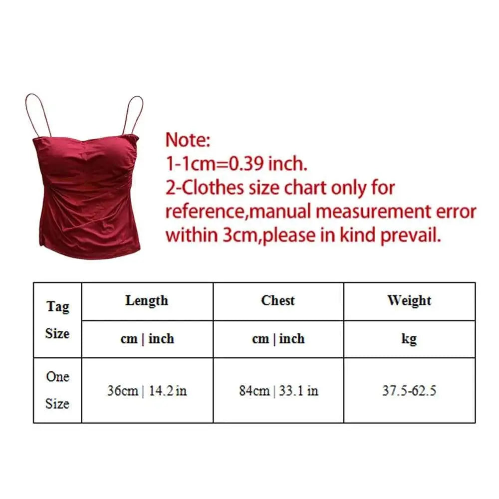 Summer Camisole Tank Tops for Women with Built-In Bra - Spaghetti Strap Sleeveless Casual Cropped Vests in Solid Colors