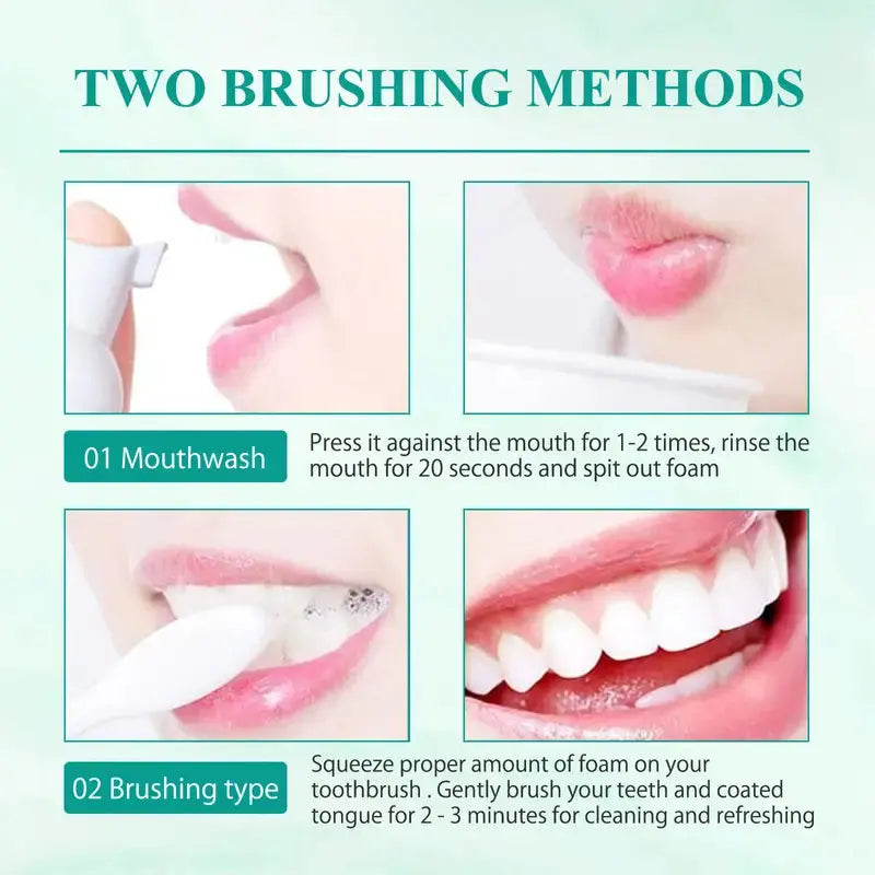 Bright Smile Whitening Foam 60ml for Radiant Oral Care Zopi
